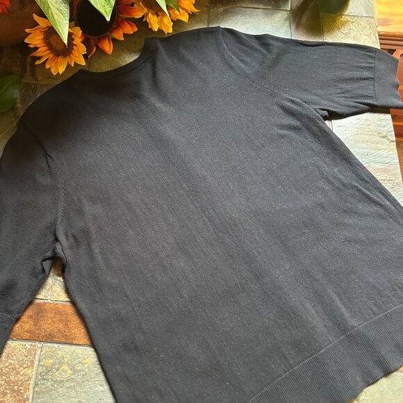 Eddie Bauer Christine Elbow Cardi in Black (size L) - Picture 6 of 11